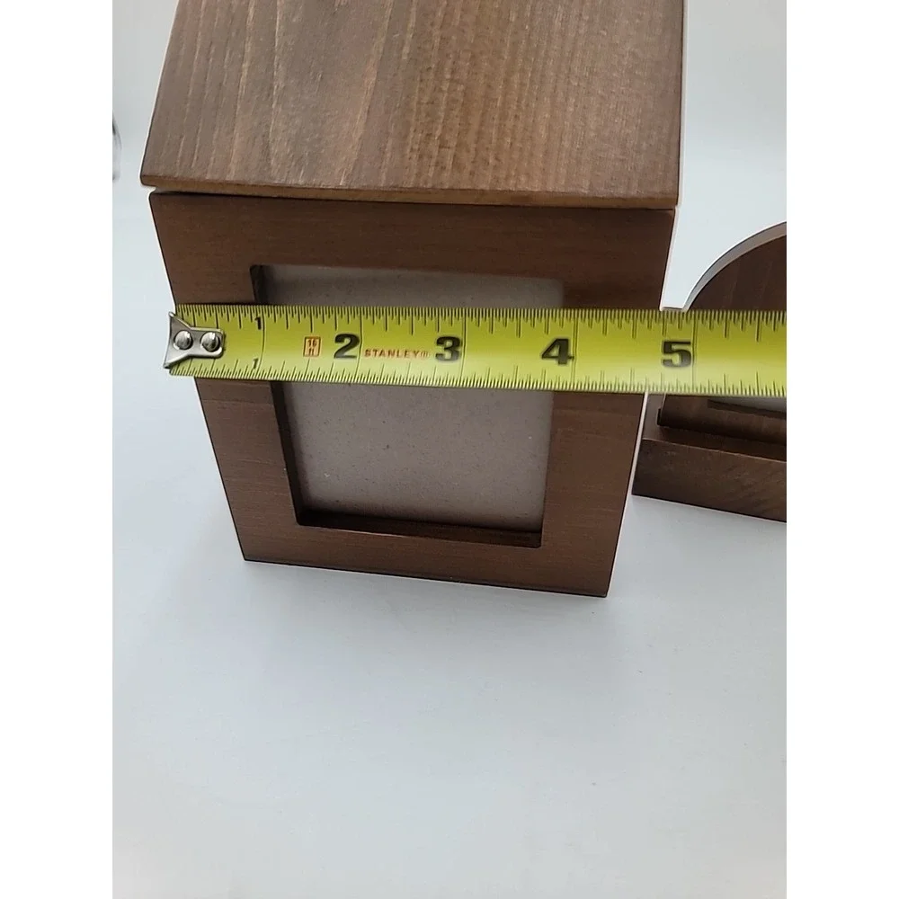 Pet Memorial Urn for Ashes Wood Keepsake Photo Box And Small Photo‎ Tombstone